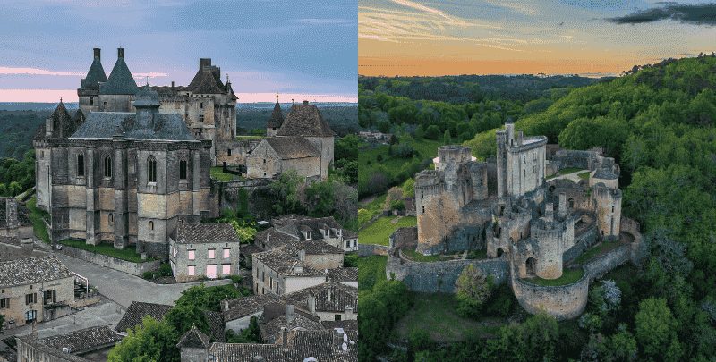 Château de bonaguil et de biron